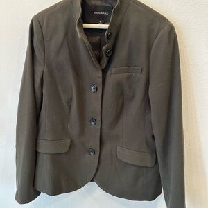 Banana Republic Women's Army Green Military-Style Blazer